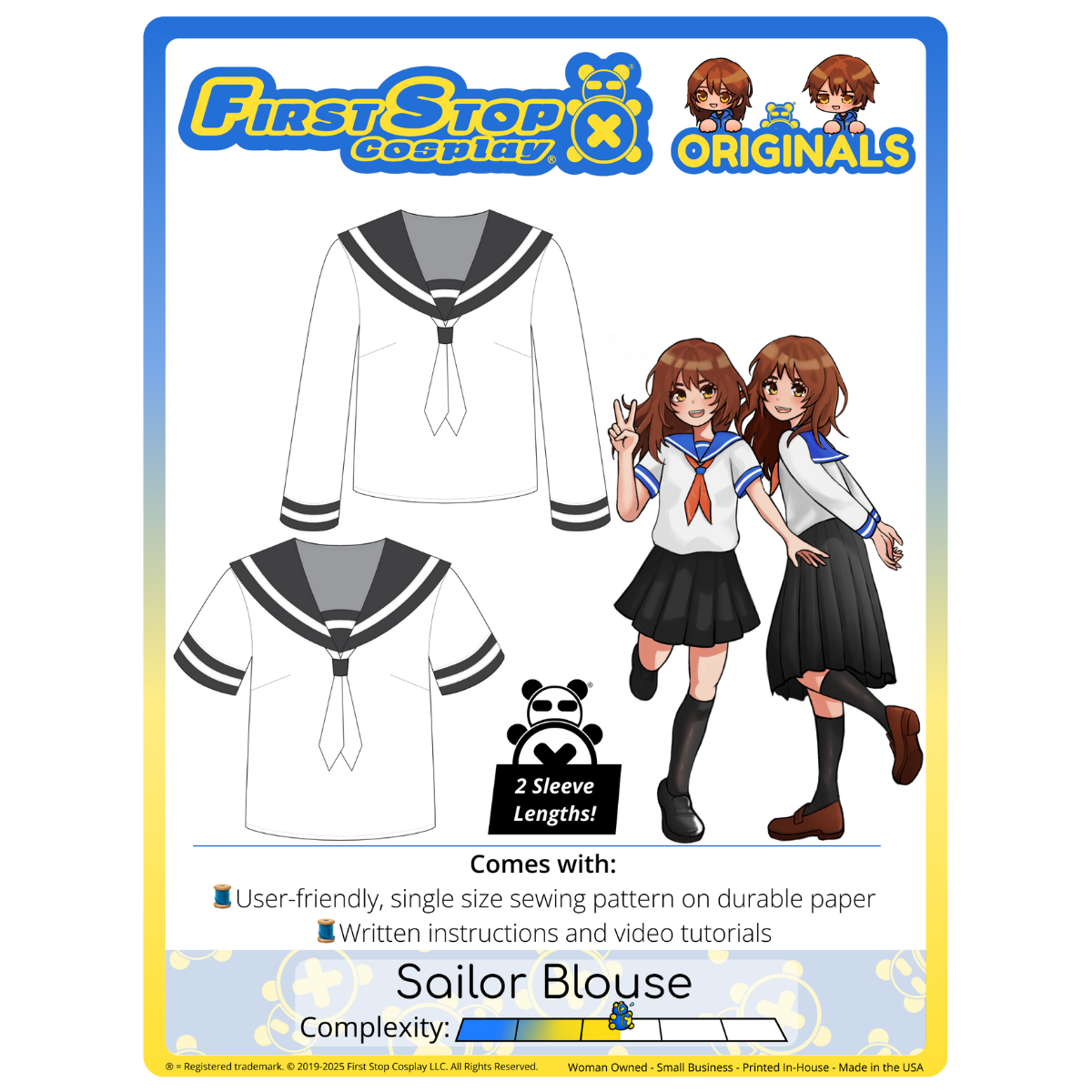 FSCO® Iconic Sailor Blouse Sewing Pattern