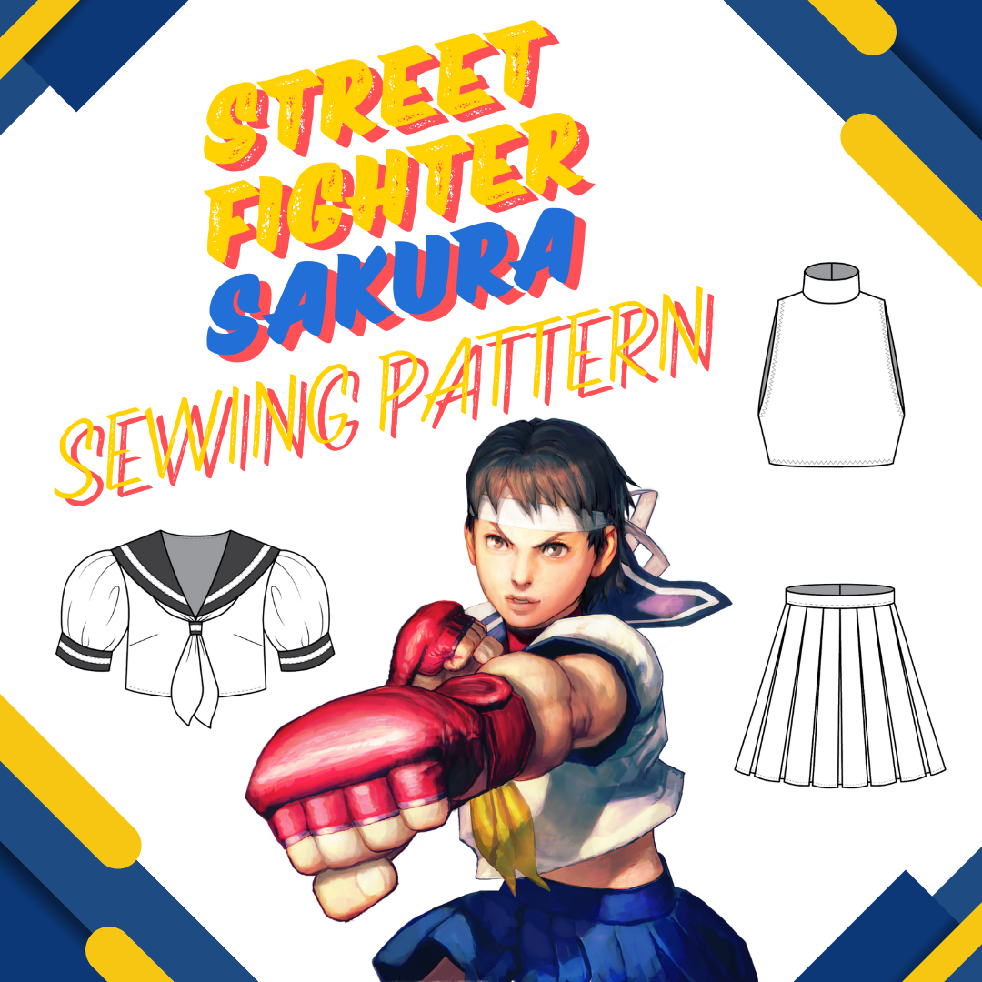 Channel Your Inner Power with Our New Street Fighter Sakura Sewing Pattern