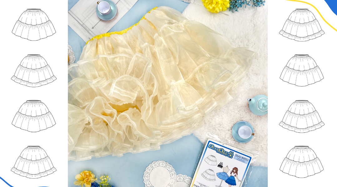 More Poof, Please! Announcing Our New FSCO Dual-Length Petticoat Sewing Pattern Product Announcement Blog Post