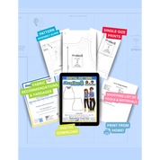 FSCO® DIGITAL Casual Sleeveless Crop Top Sewing Pattern