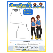 FSCO® Casual Sleeveless Crop Top Sewing Pattern