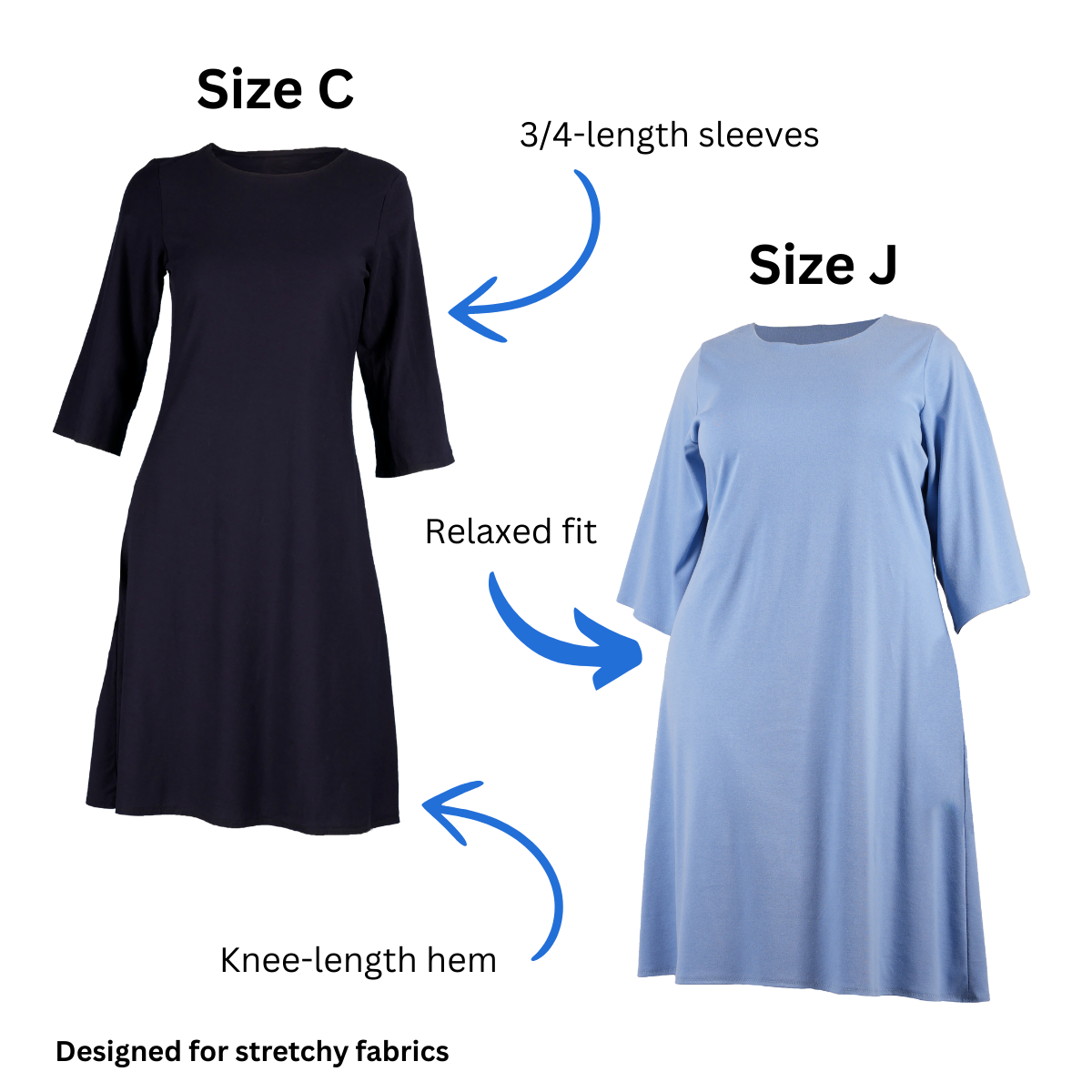FSCO Relaxed Fit T-Shirt Dress Sewing Pattern FSCO Relaxed Fit T-Shirt Dress Sewing Pattern
