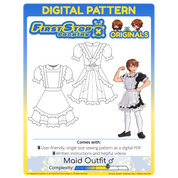 FSCO® DIGITAL Classic Maid Outfit ♂ Sewing Pattern