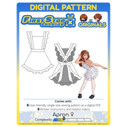 FSCO® DIGITAL Fun & Frilly Apron ♀ Sewing Pattern