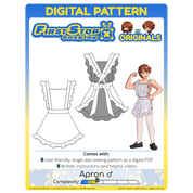 FSCO® DIGITAL Fun & Frilly Apron ♂ Sewing Pattern