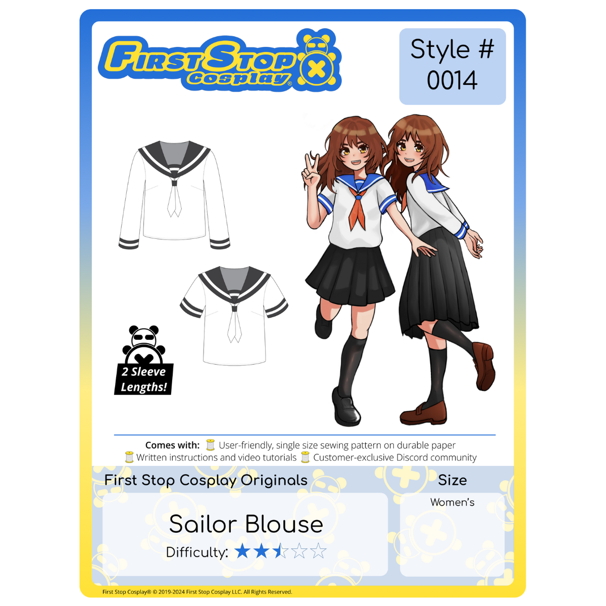 FSCO Sailor Blouse Sewing Pattern