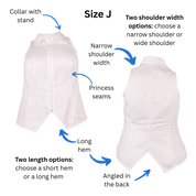 FSCO® DIGITAL Customizable Zip-Up Sleeveless Collared Shirt Sewing Pattern