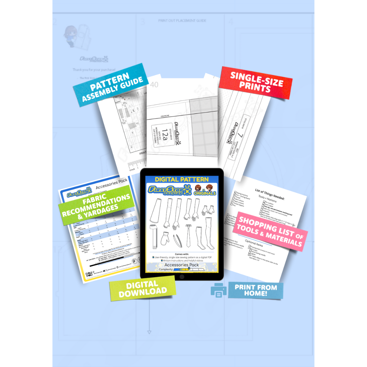 FSCO® DIGITAL Ultimate Accessories Pack Sewing Pattern