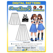 FSCO® DIGITAL Dual-Length Box Pleated Skirt Sewing Pattern