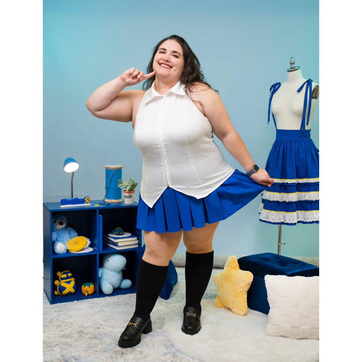 FSCO® DIGITAL Dual-Length Box Pleated Skirt Sewing Pattern