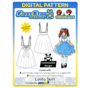 FSCO® DIGITAL Customizable Lolita Skirt Sewing Pattern