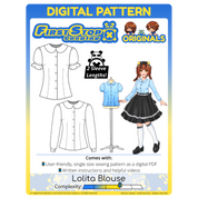 FSCO® DIGITAL Whimsical Lolita Blouse Sewing Pattern