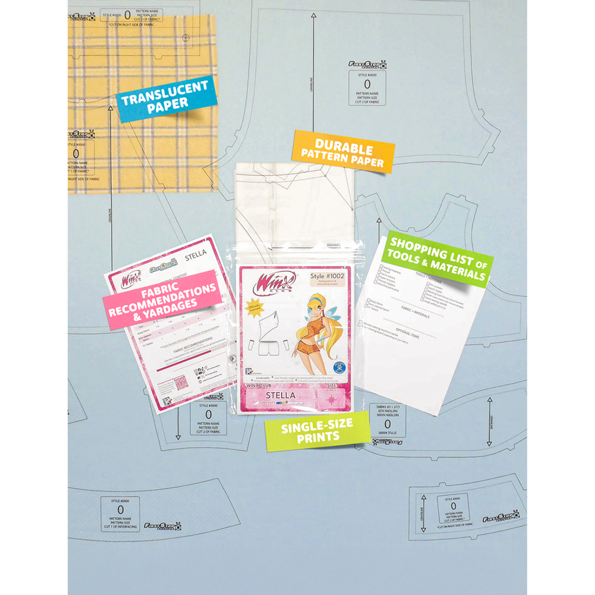 Winx Club Stella Sewing Pattern