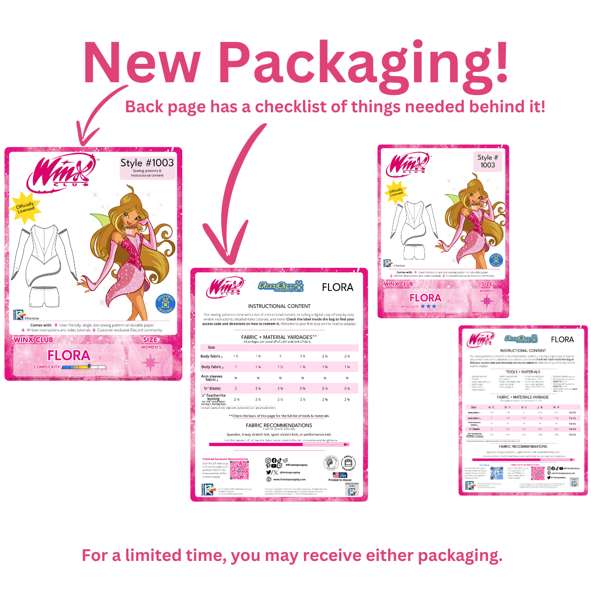 Winx Sewing Pattern Winx Club Flora Sewing Pattern – First Stop Cosplay