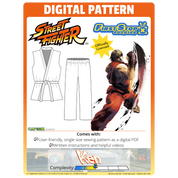 Street Fighter DIGITAL Ken Sewing Pattern