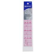 Image of the Westcott 6" beveled ruler in its packaging.